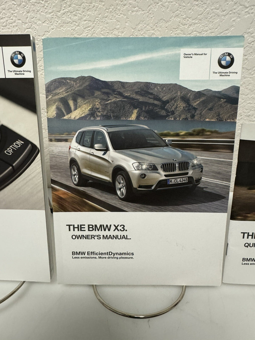 2013 BMW X3 Genuine OEM Owner's Manual Set w/Navigation Manual & BMW Case