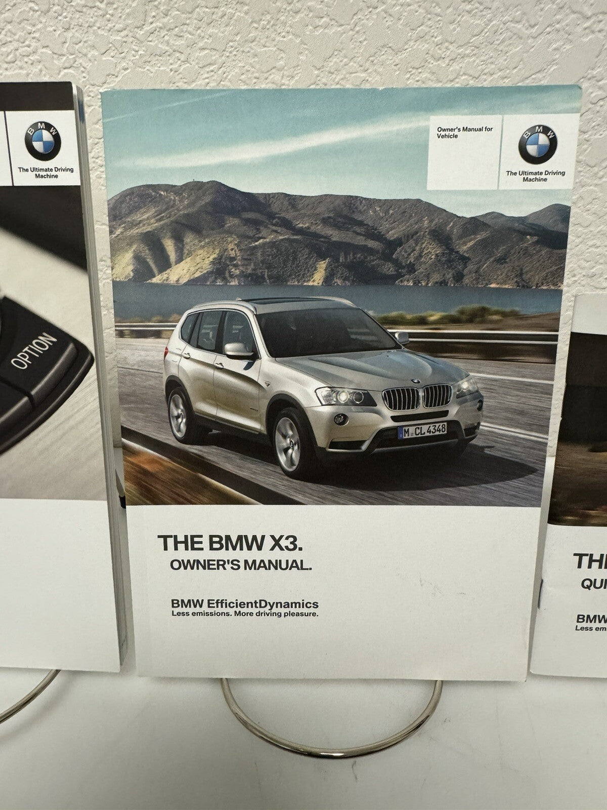 2013 BMW X3 Genuine OEM Owner's Manual Set w/Navigation Manual & BMW Case