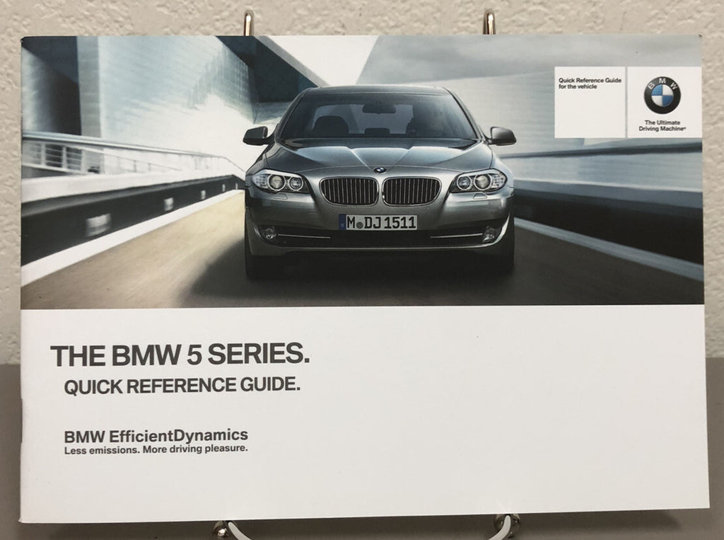 2012 BMW 5 Series Sedan 528i 535i 550i xDrive OEM Owner Manual w/ Bonus Key FOB!