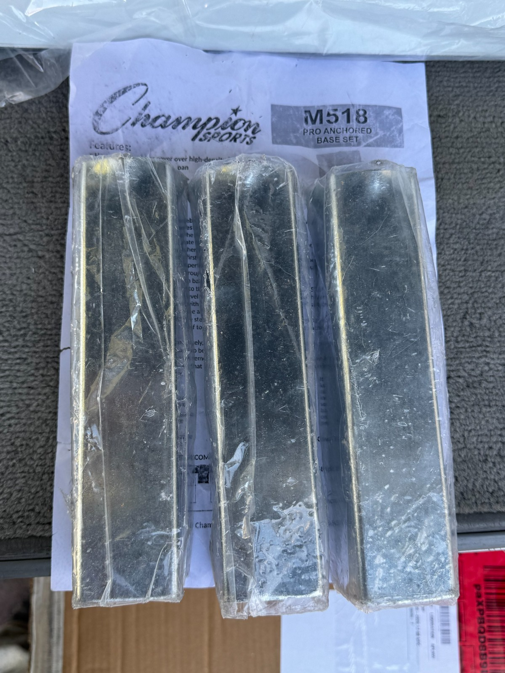 Champion Sports M518 Pro Anchored Base Set--New Open Box Special