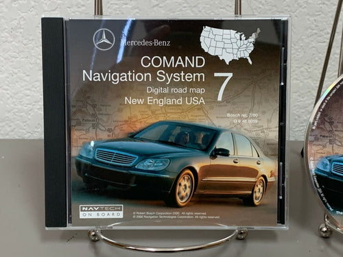 1999-2000 Mercedes Comand Navigation Disc 7 (CT/ME/MA/NH/RI/VT & Parts of NY&NJ)