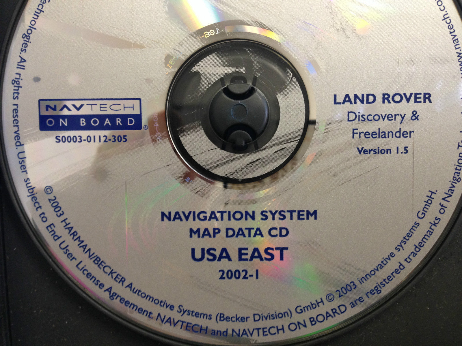 2002 2003 2004 2005 Land Rover Freelander Discovery Navigation Disc Map 2002-1