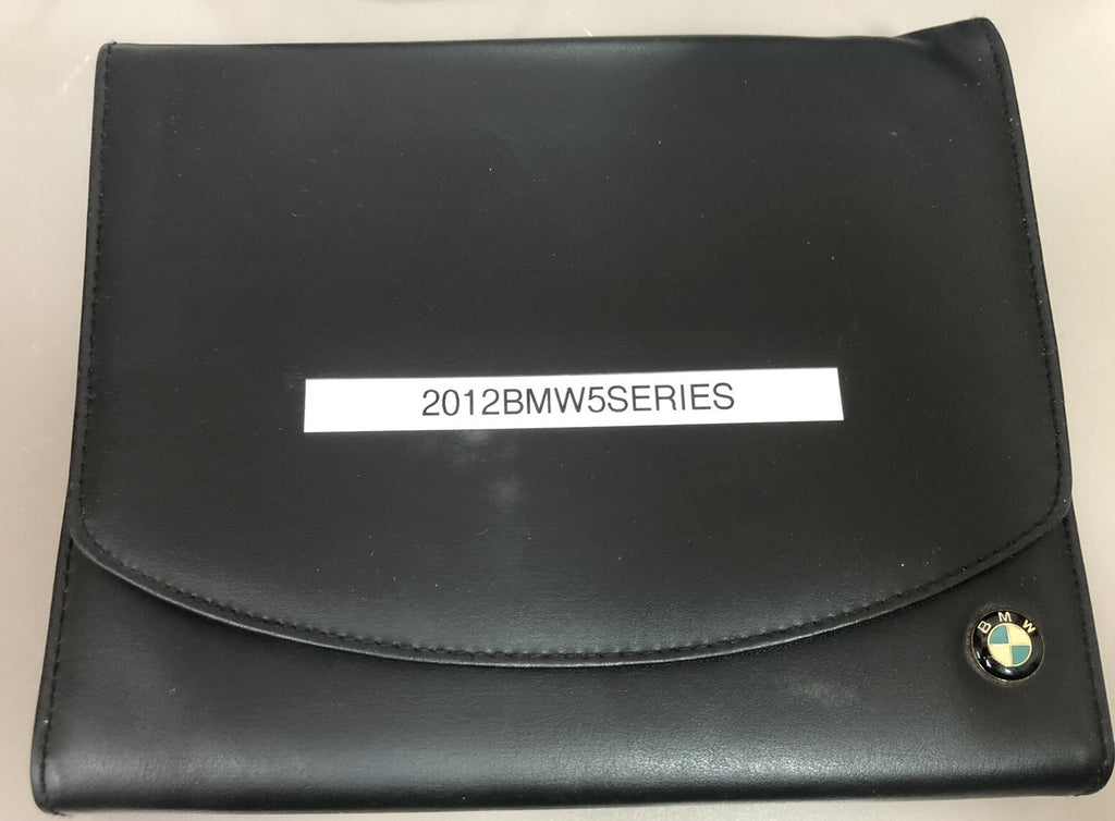 2012 BMW 5-Series Sedan 528i 535i 550i xDrive OEM Owner's Manual Set w/BMW Case