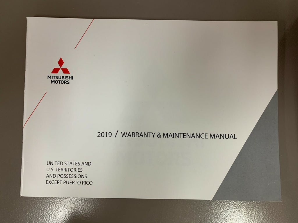 2019 Mitsubishi Eclipse Cross Genuine Owner's Manual Set w/Case & First Aid Kit