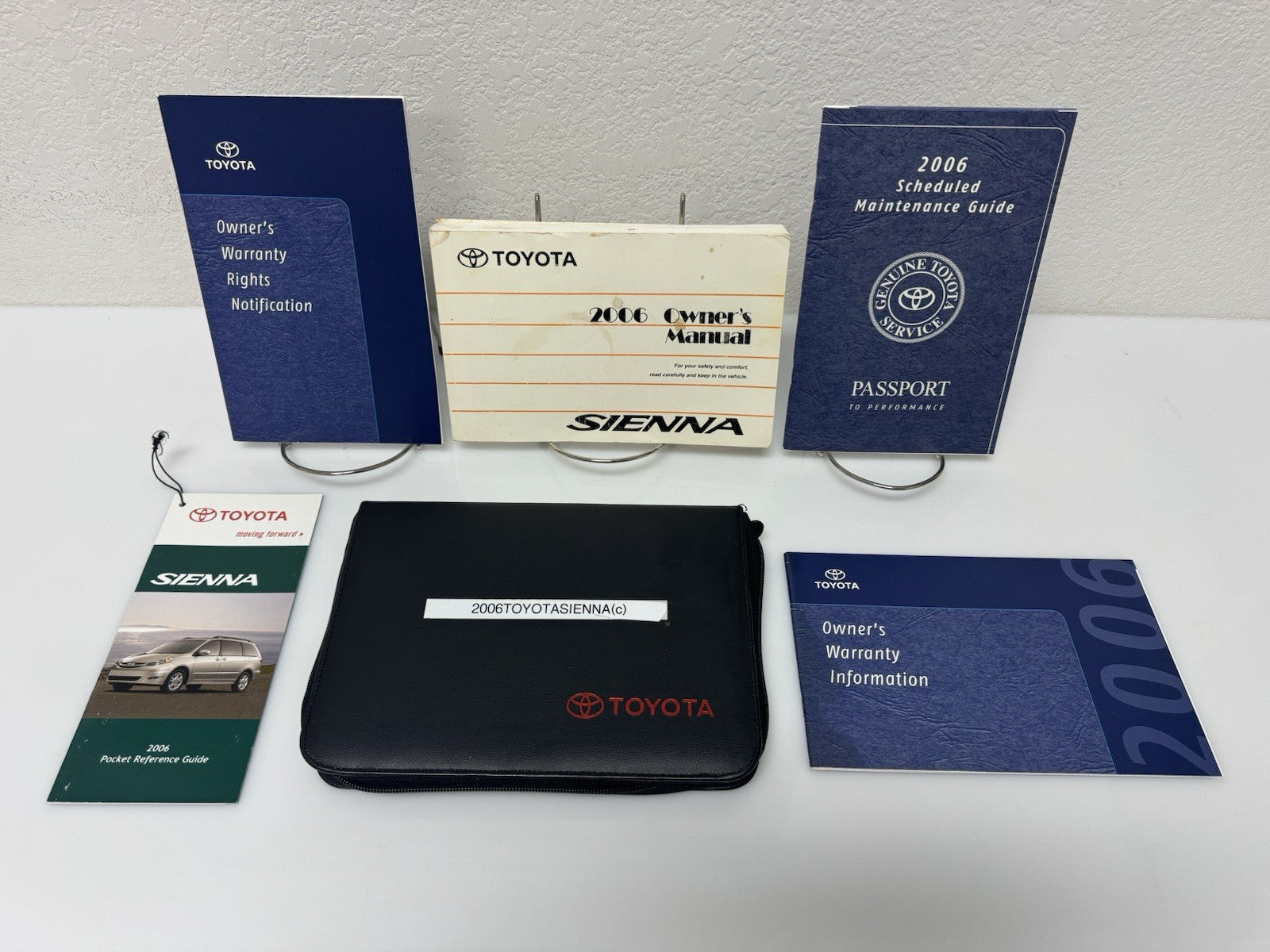2006 Toyota Sienna Genuine OEM Owner's Manual Set with Toyota Case
