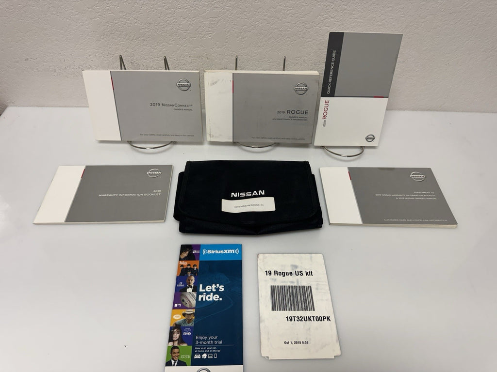 2019 Nissan Rogue Genuine OEM Owner's Manual Set with Protective Nissan Case