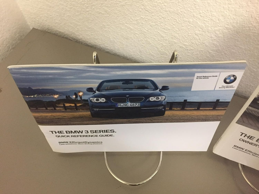 2013 BMW 3-Series Coupe Convertible (With Navigation) Owner's Manual Set w/Case