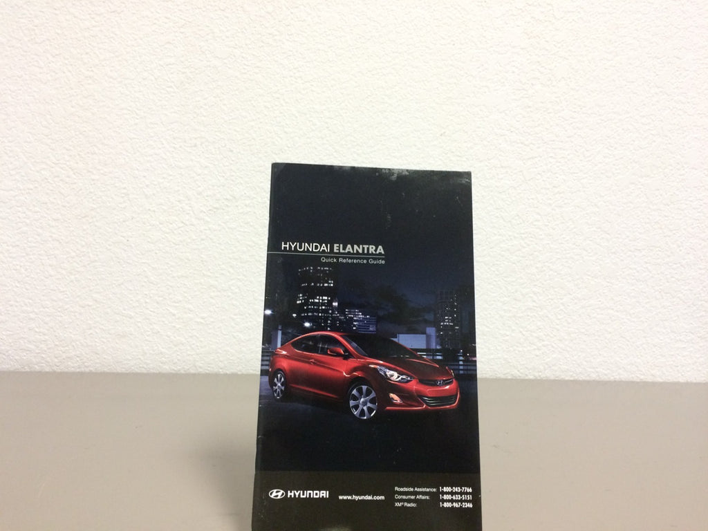 2012 Hyundai Elantra Genuine OEM Owner's Manual Set w/Navigation & Bonus Key FOB