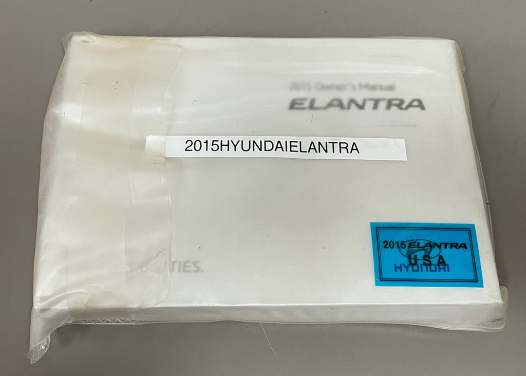 2015 Hyundai Elantra Genuine OEM Owner's Manual--Free Shipping!