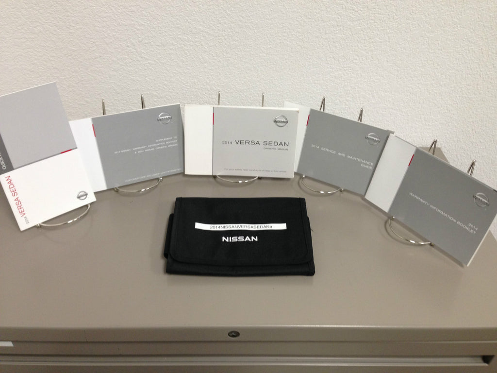 2014 Nissan Versa Sedan Genuine OEM Owner's Manual Set with Case Free Shipping