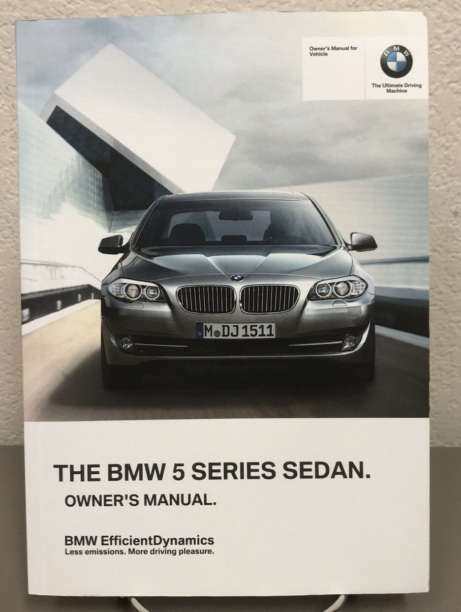 2012 BMW 5 Series Sedan 528i 535i 550i xDrive OEM Owner Manual w/ Bonus Key FOB!