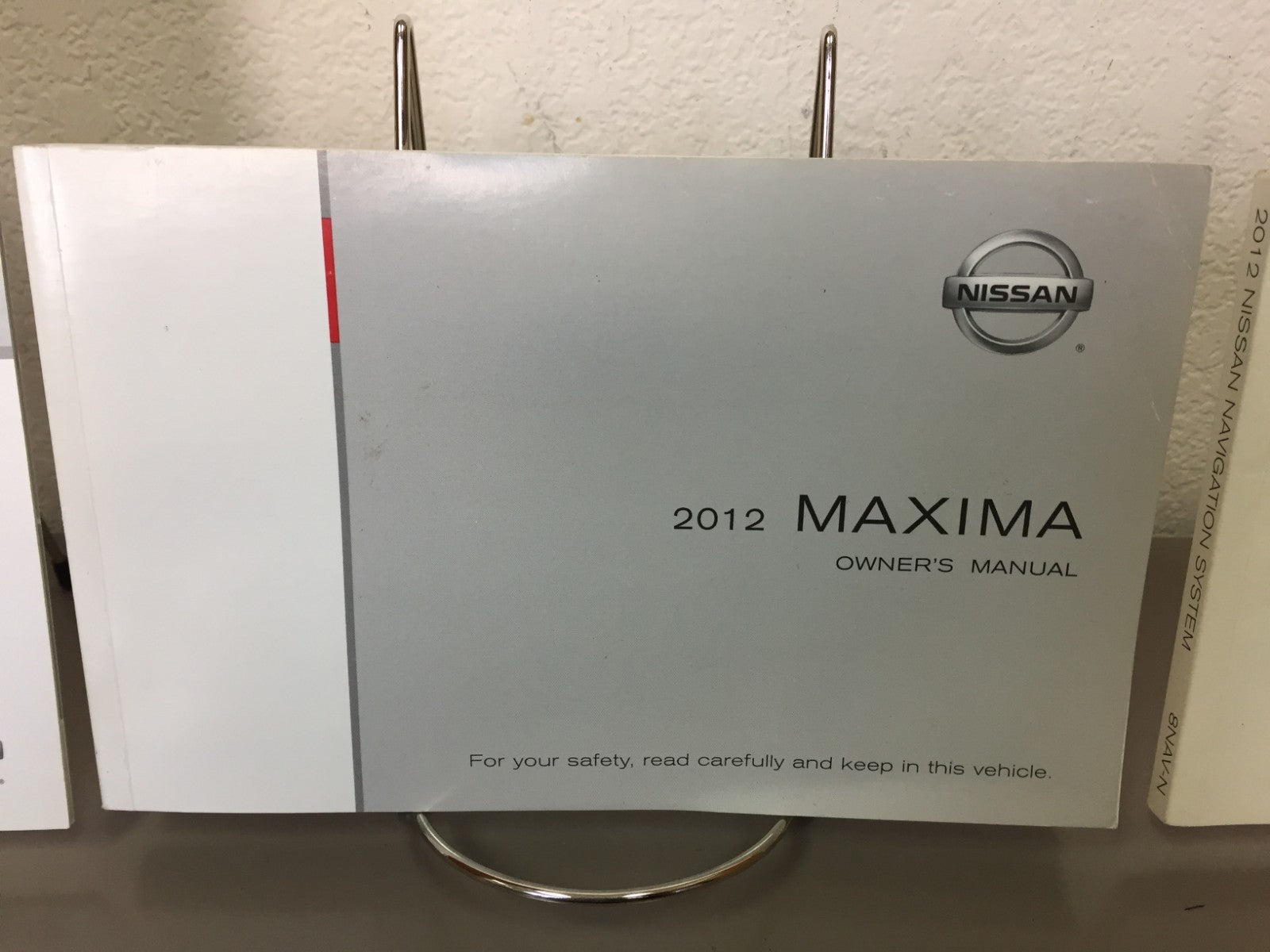 2012 Nissan Maxima OEM Owner's Manual Set with Case and Navigation-Free Shipping