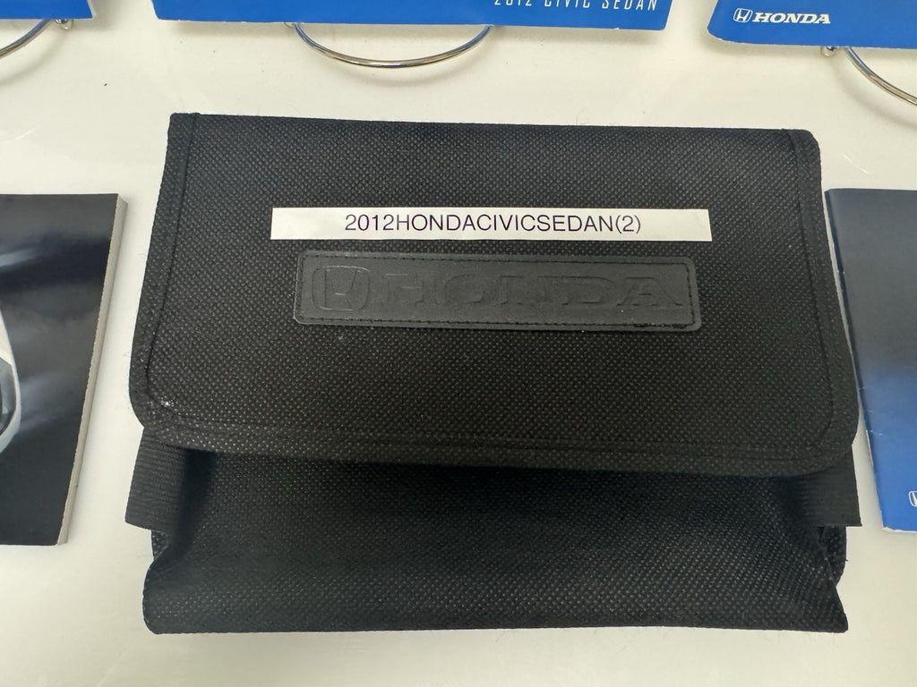 2012 Honda Civic Sedan Genuine OEM Owner's Manual Set w/Case