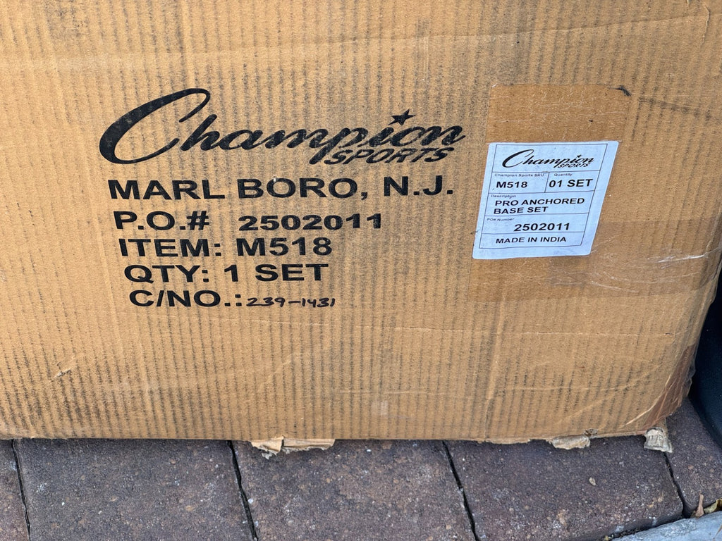 Champion Sports M518 Pro Anchored Base Set--New Open Box Special