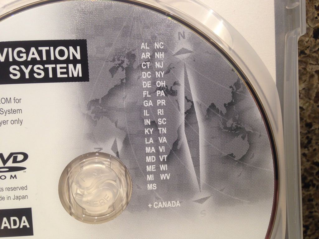 Jaguar XF XK XKR Navigation DVD 6W83-10E898-BD Map 2007-2008 East & West 2 Discs