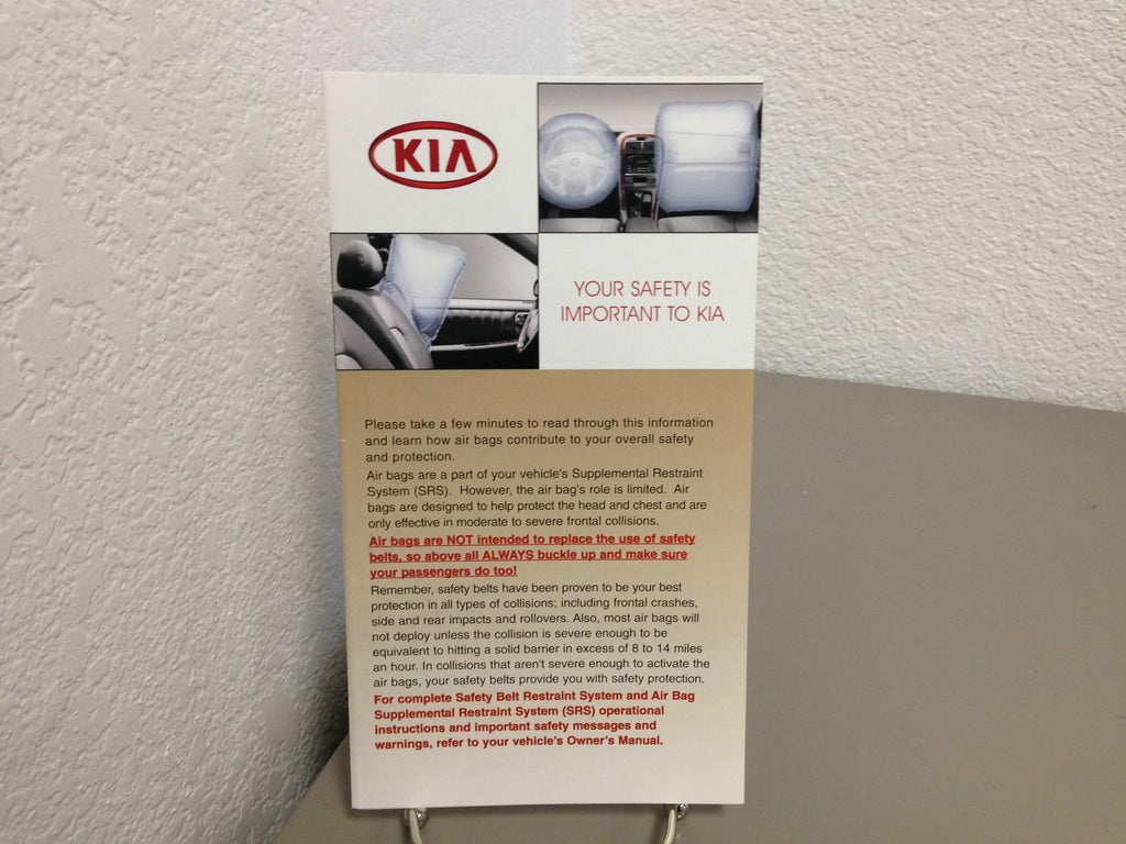2005 Kia Spectra Genuine OEM Owner's Manual Set w/Case -- Free Shipping!