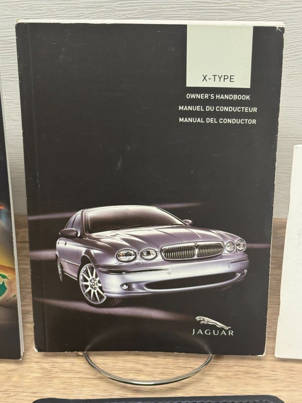 2005 Jaguar X-Type Genuine OEM Owner's Manual Set with Leather Jaguar Case