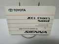 2005 Toyota Sienna Genuine OEM Owner's Manual