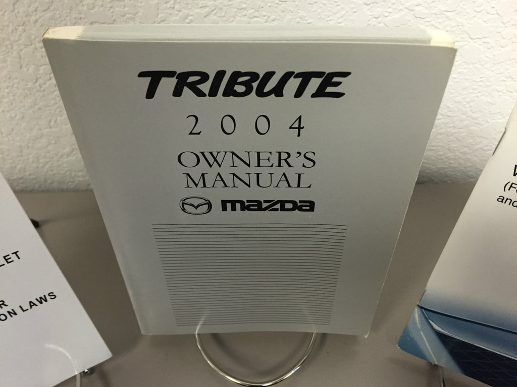 2004 Mazda Tribute Genuine OEM Owner's Manual Set w/Case--Fast Free Shipping