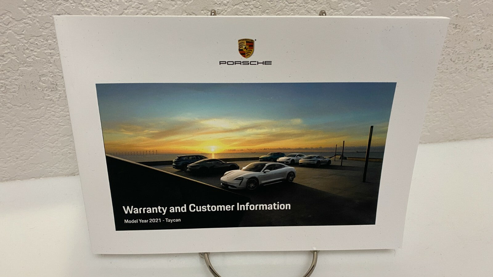 2021 Porsche Taycan Genuine OEM Owner's Manual w/Navigation and logo case