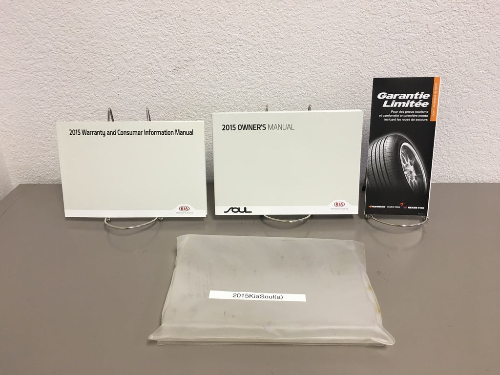 2015 Kia Soul Genuine OEM Owner's Manual Set w/Supplements & Case-Free Shipping!