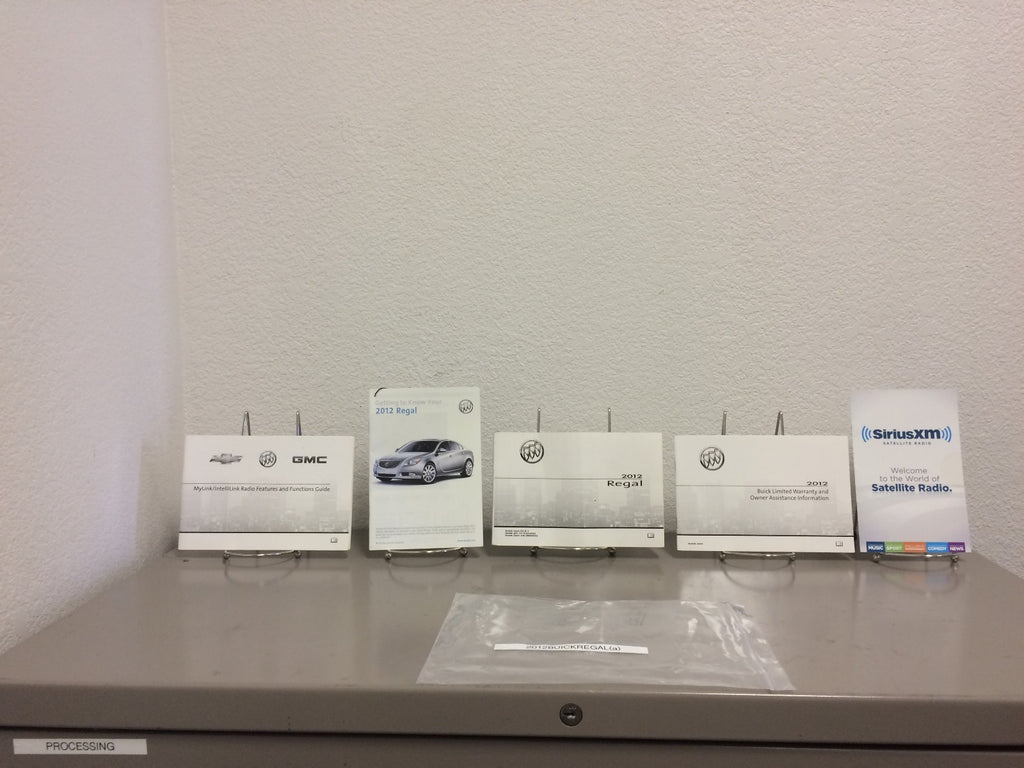 2012 Buick Regal Genuine OEM Owner's Manual Set with MyLink/IntelliLink Manual