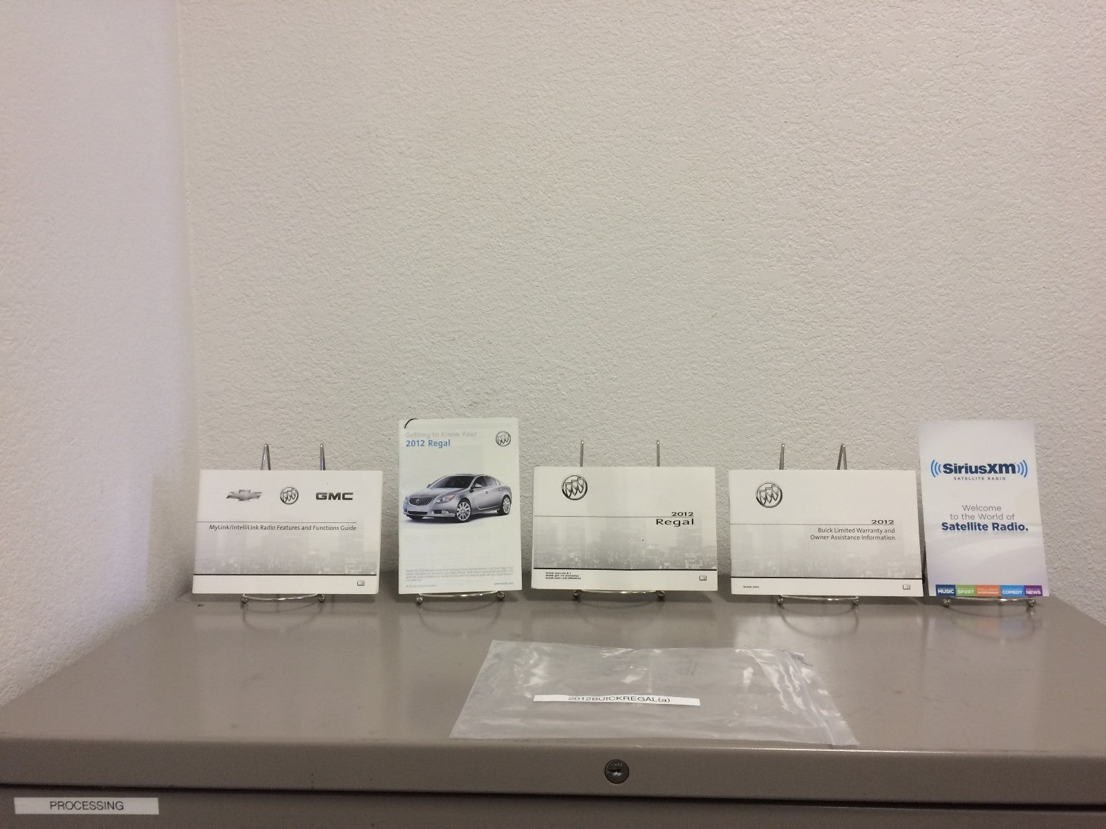 2012 Buick Regal Genuine OEM Owner's Manual Set with MyLink/IntelliLink Manual