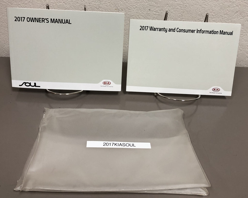 2017 Kia Soul Genuine OEM Owner's Manual Set w/Supplements & Case-Free Shipping!
