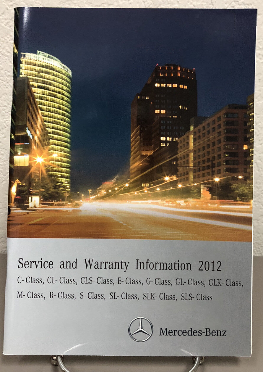 2012 Mercedes-Benz C-Class C250 C300 C350 4MATIC C63 AMG Owner's Manual w/Comand