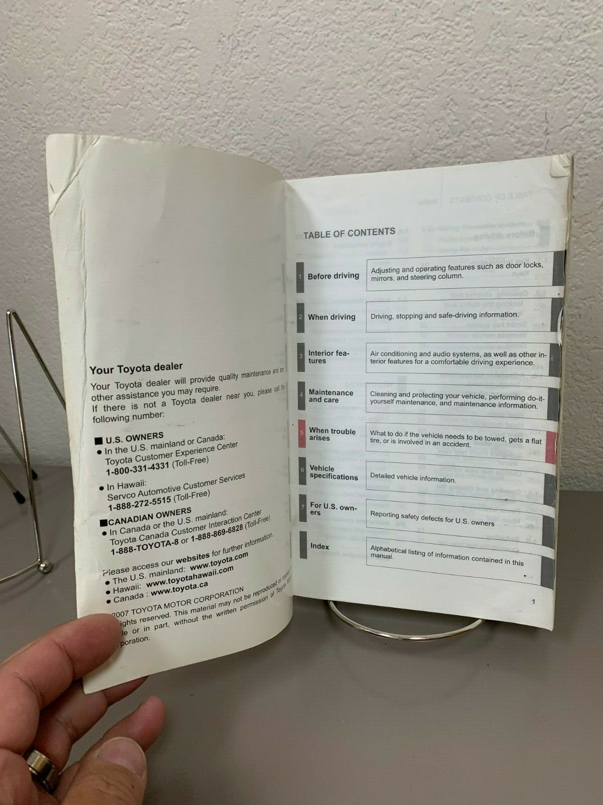 2008 Toyota Camry Genuine OEM Owner's Manual