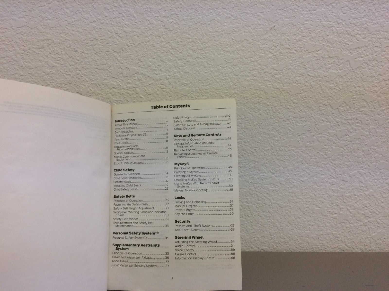 2013 Ford Escape Genuine OEM Owner's Manual w/Supplements, Case & Bonus Key FOB