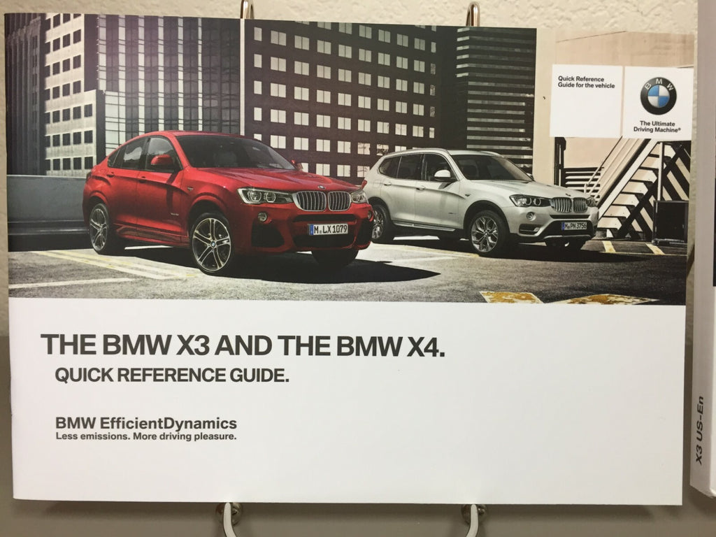 2016 BMW X3 Genuine OEM Owner's Manual Set w/BMW Case and Navigation Manual