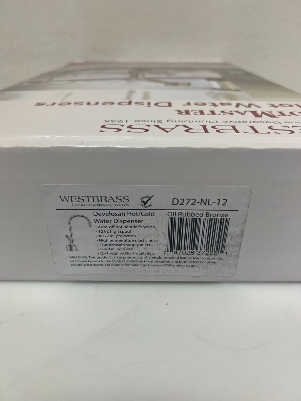 Westbrass D272-12 Hot/Cold Dispenser. Free Shipping