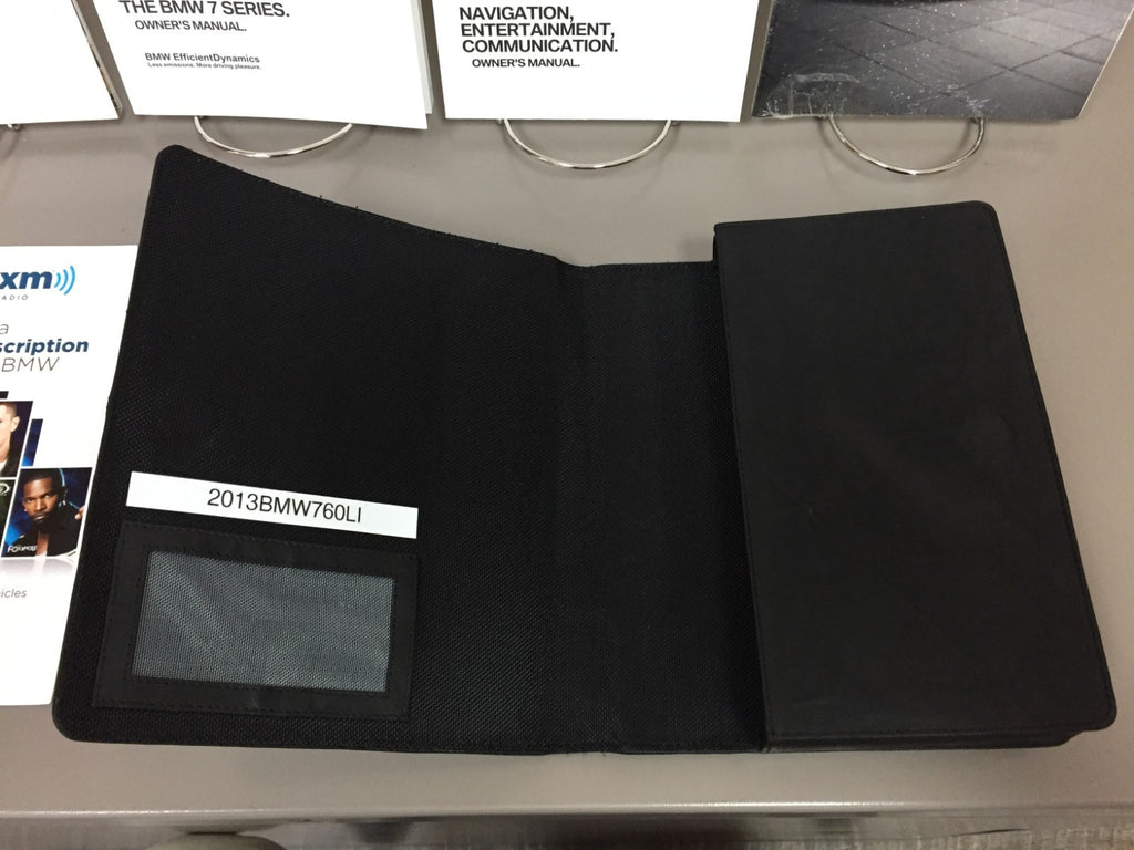 2013 BMW 7 Series 760Li Owner's Manual w/ iDrive & Navigation + Custom V12 Case