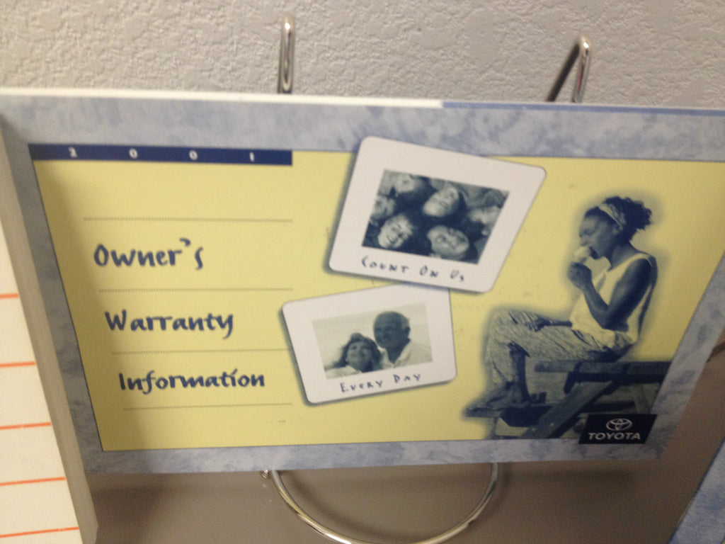 2001 Toyota Camry OEM Owner's Manual w/ Supplements and Case - Free Shipping