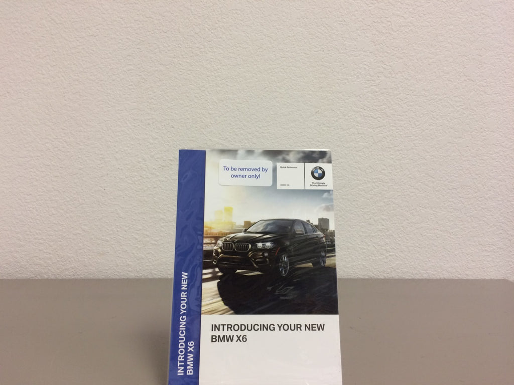 2016 BMW X6 Owner's Manual Set w/Navigation Manual and Factory Case--Ships Free!