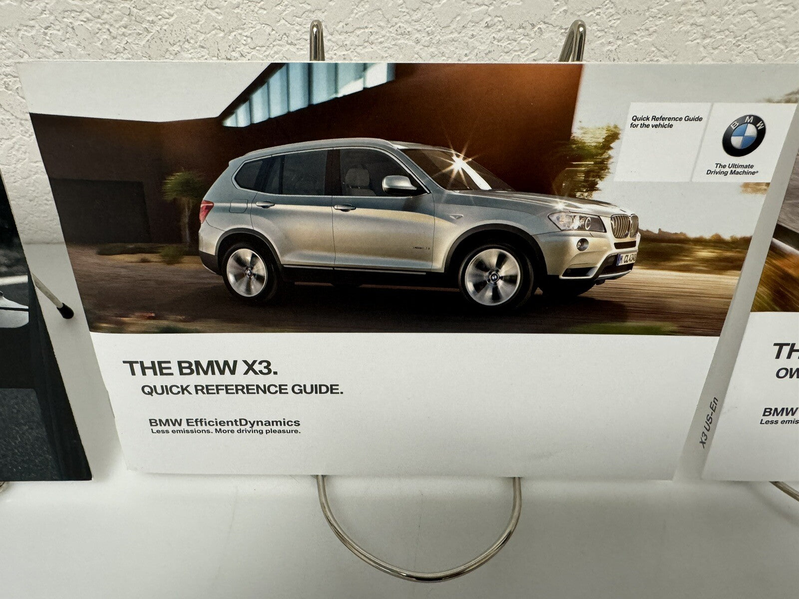 2013 BMW X3 xDrive28i xDrive35i Genuine OEM Owner's Manual Set w/BMW Case