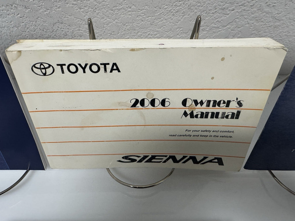 2006 Toyota Sienna Genuine OEM Owner's Manual Set with Toyota Case