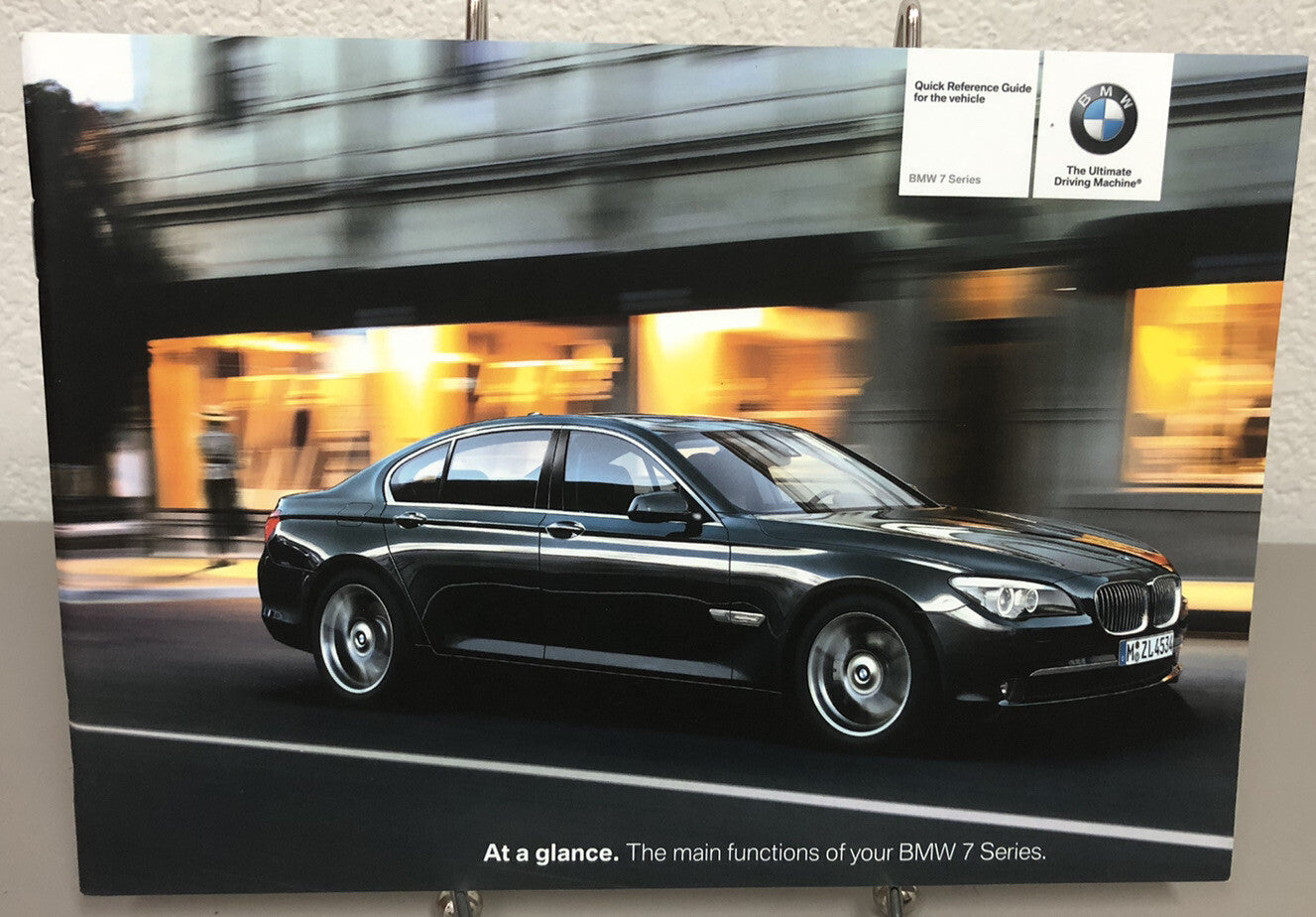 2012 BMW 7 Series 740i 740Li 750i 750Li 760Li xDrive Owner's Manual