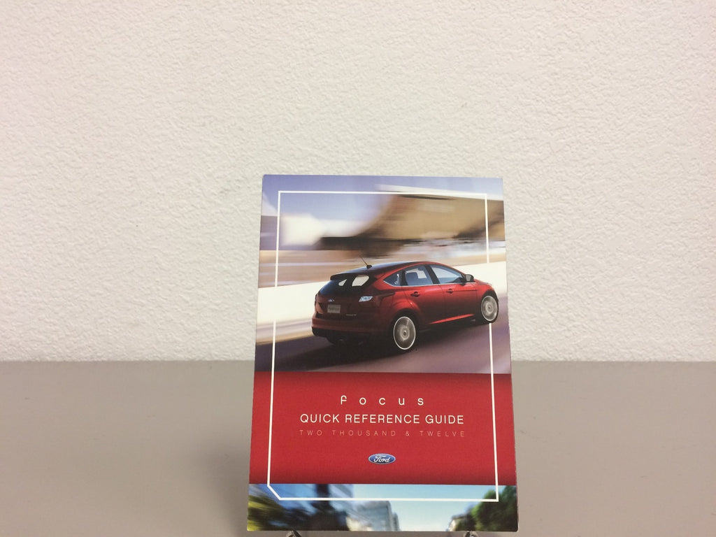 2012 Ford Focus Genuine OEM Owner's Manual w/Case and Bonus Key FOB