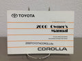 2000 Toyota Corolla Genuine OEM Owner's Manual - Fast Free Shipping