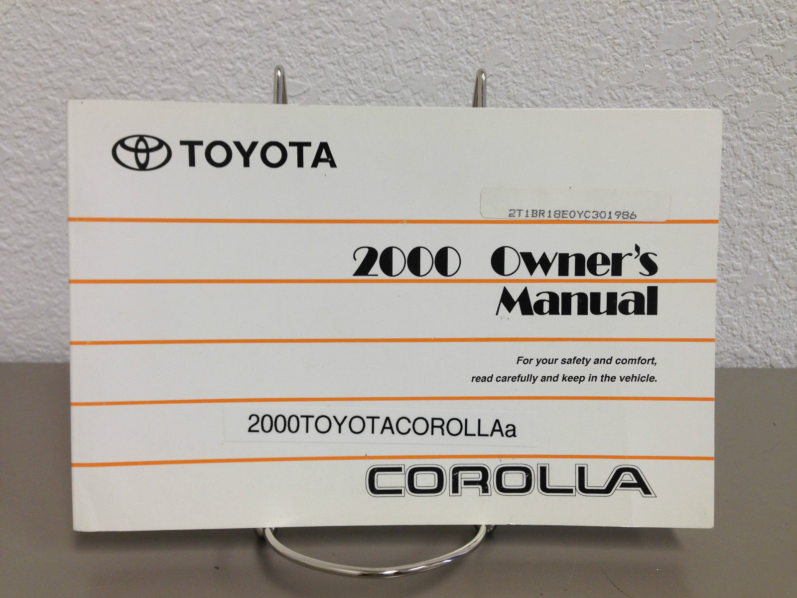 2000 Toyota Corolla Genuine OEM Owner's Manual - Fast Free Shipping