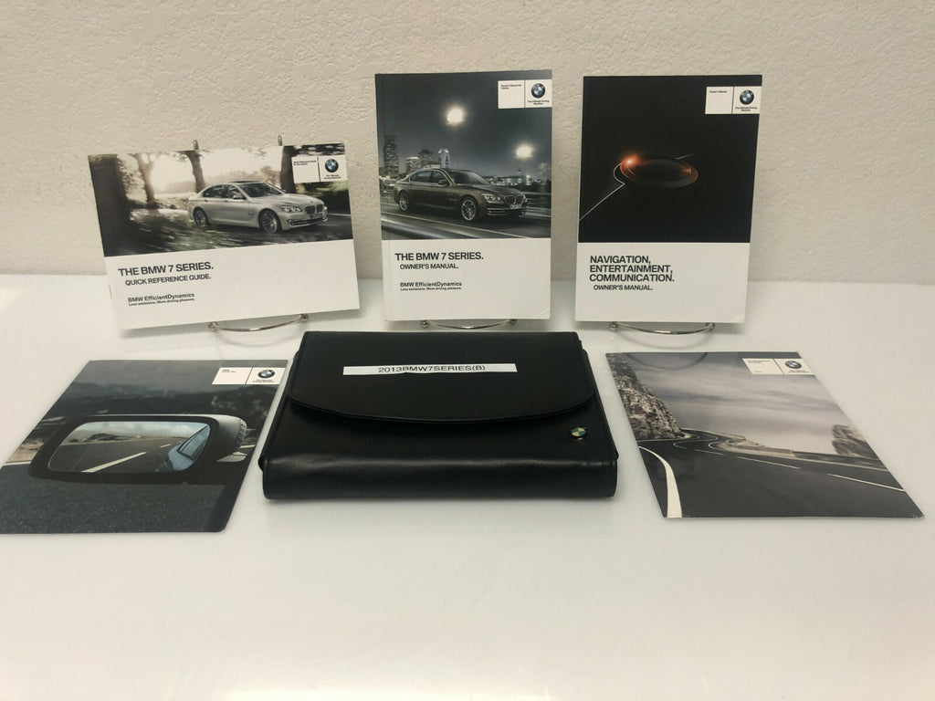 2013 BMW 7 Series 740i Li 750i 760Li xDrive OEM Owner's Manual w/Case