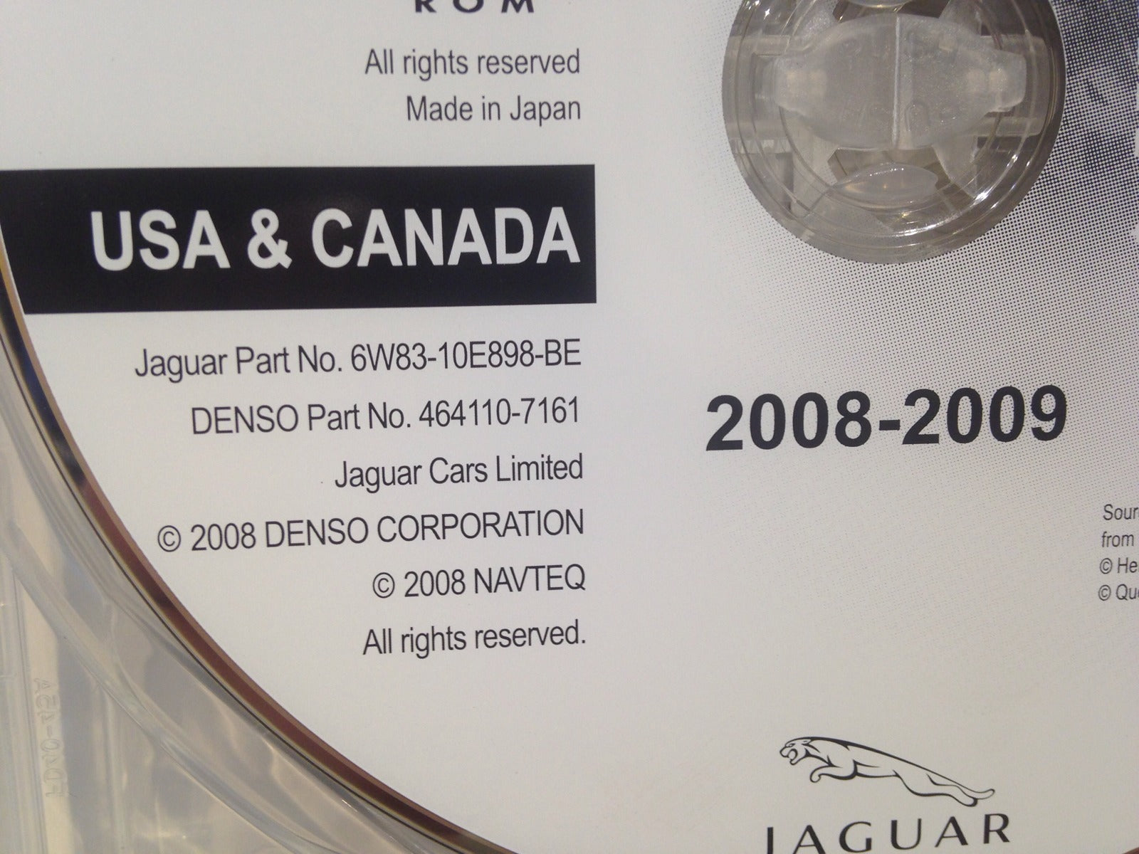 2008 2009 Jaguar XF Series Navigation DVD Map 2 Disc Set w/Case 6W93-10E898-BE