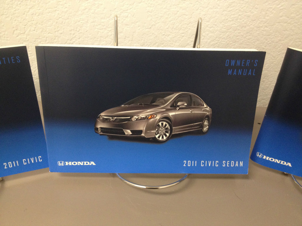 2011 Honda Civic Sedan Genuine OEM Owner's Manual Set w/Case-Fast Free Shipping