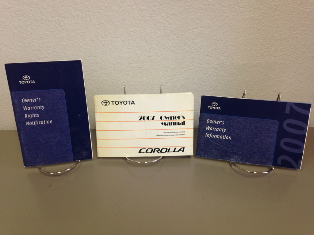 2007 Toyota Corolla OEM Owner's Manual Set w/ Supplements - Free Shipping