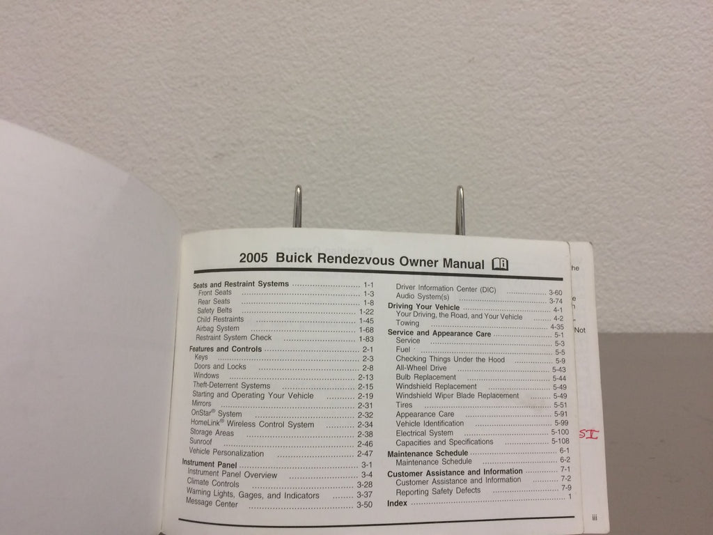 2005 Buick Rendezvous Genuine OEM Owner's Manual Set w/Bonus Key FOB-Ships Free!