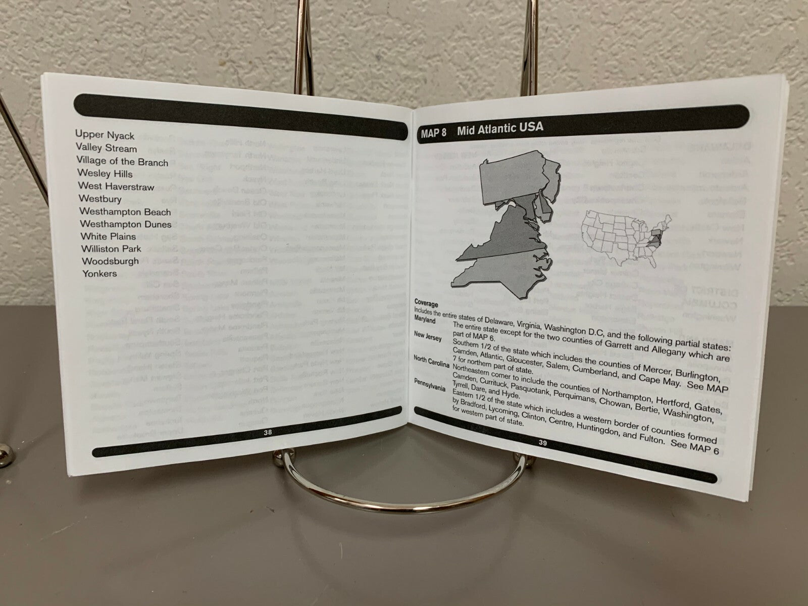 1999-2000 Mercedes Comand Navigation Disc 8 (DE/VA/DC & Parts of MD/NJ/NC&PA)