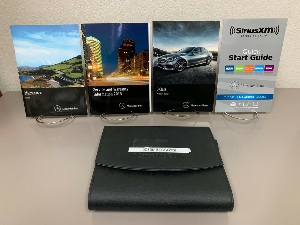 2015 Mercedes-Benz C-Class Sedan Wagon C300 C400 4MATIC OEM Owner's Manual Set