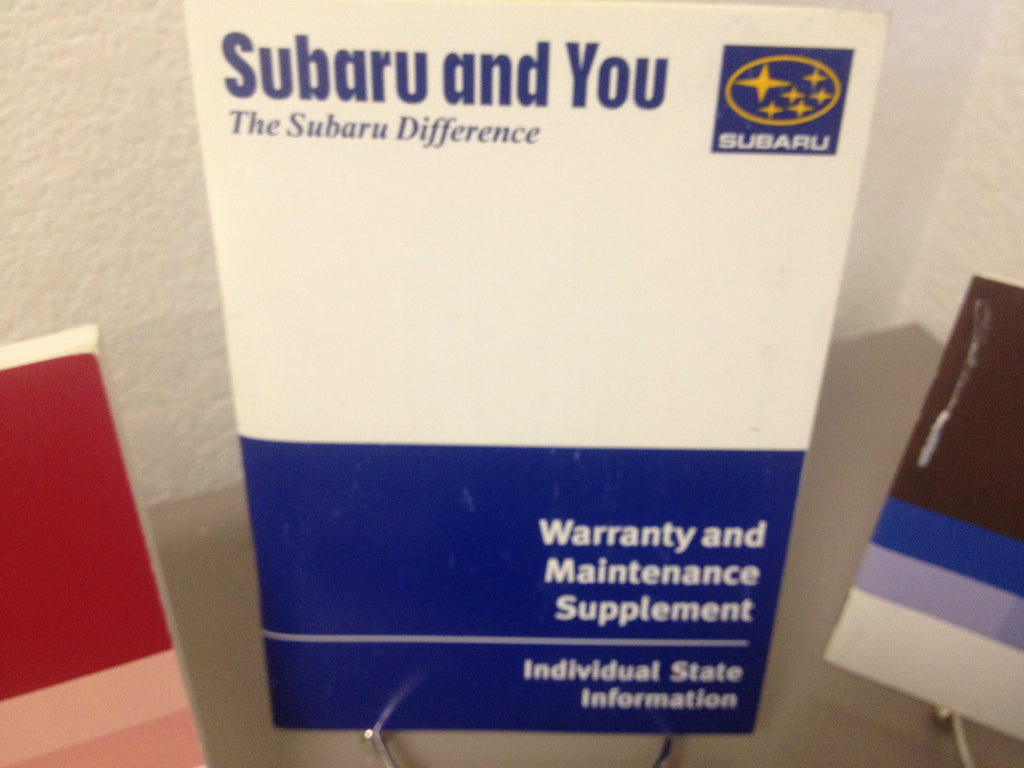 2006 Subaru Impreza OEM Owners Manual--Fast Free Shipping to All 50 States